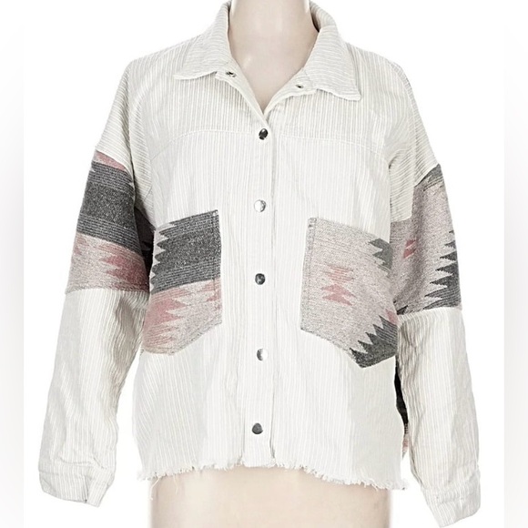 Southwestern Pattern Corduroy Jacket - Picture 3 of 9